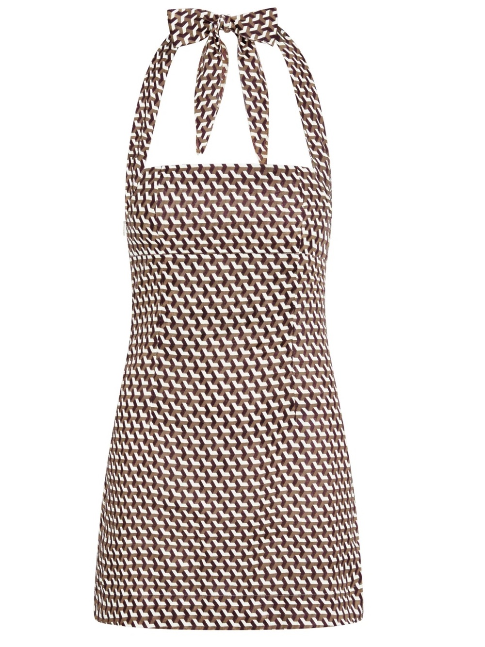 Monday Swimwear MONTSERRAT MINI DRESS - HUSK GEO size P NWOT